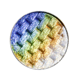 Zestaw 3 cieni prasowanych tęczowych