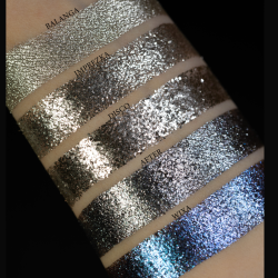 DISCO -  pigment sypki, kolor chłodne srebro.